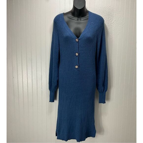 MIROL Long Sweater Dress - Picture 1 of 5